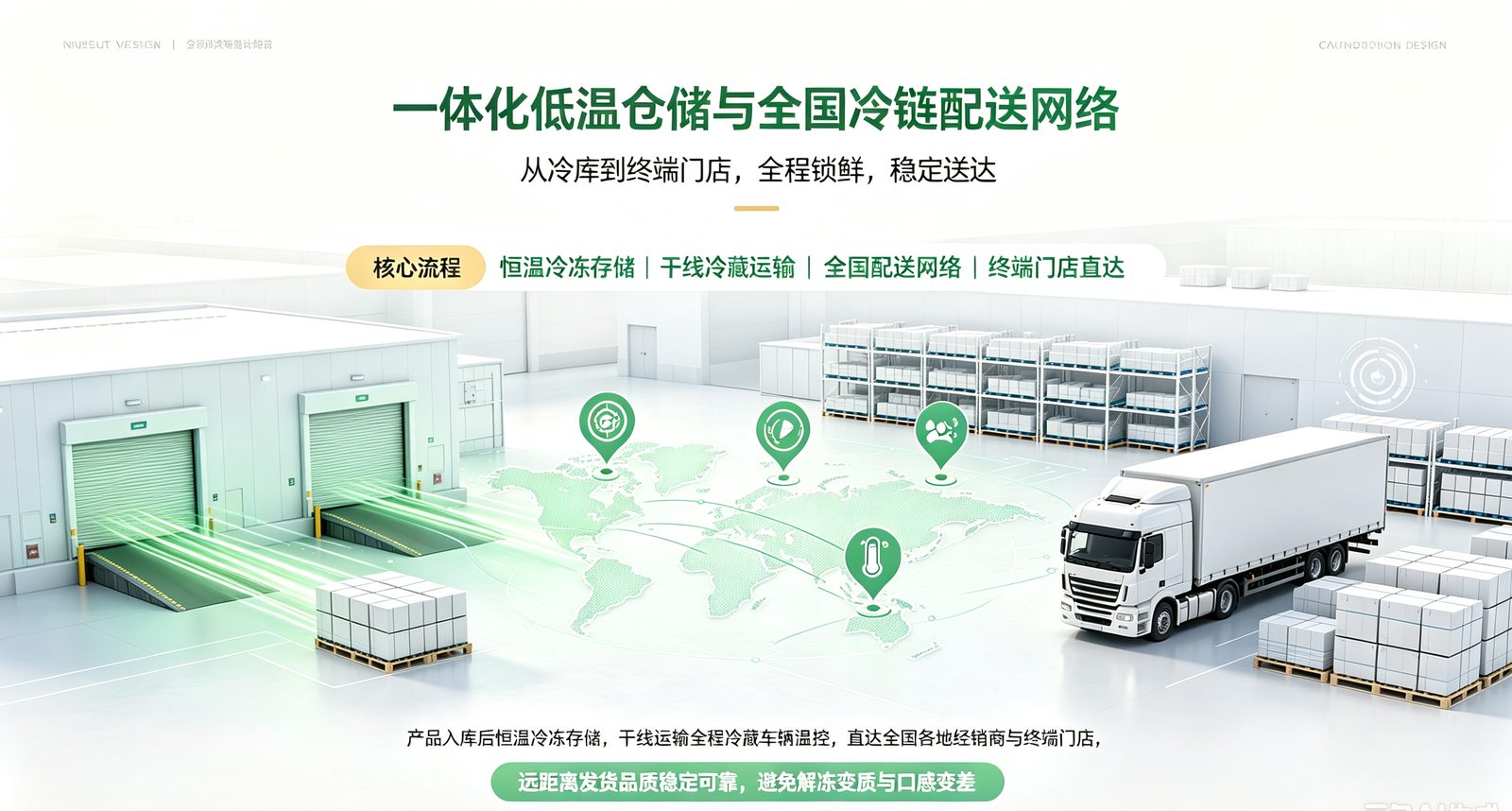 一体化低温仓储与全国冷链配送网络